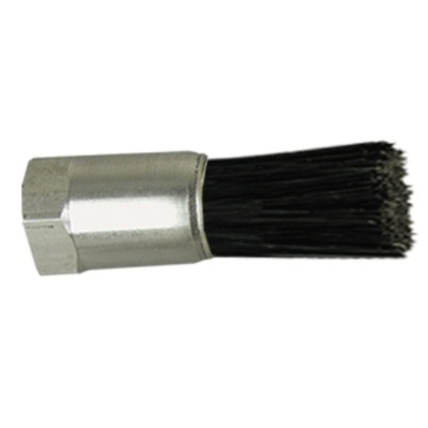 Gordon Brush 5/8" D Body Goat Hair Fill .093" Orifice Female Thread Flow Thru Brush 900855G